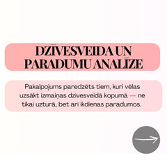 Dzīvesveida un paradumu analīze