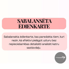 Sabalansēta ēdienkarte (standarta plāns)