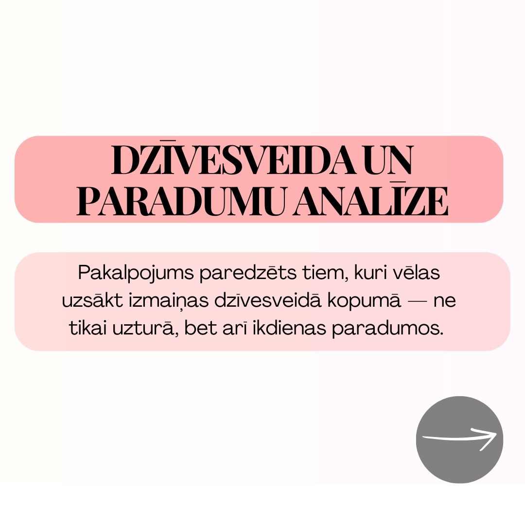 Dzīvesveida un paradumu analīze